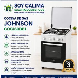 Cocina de gas Johnson COCI60BB1