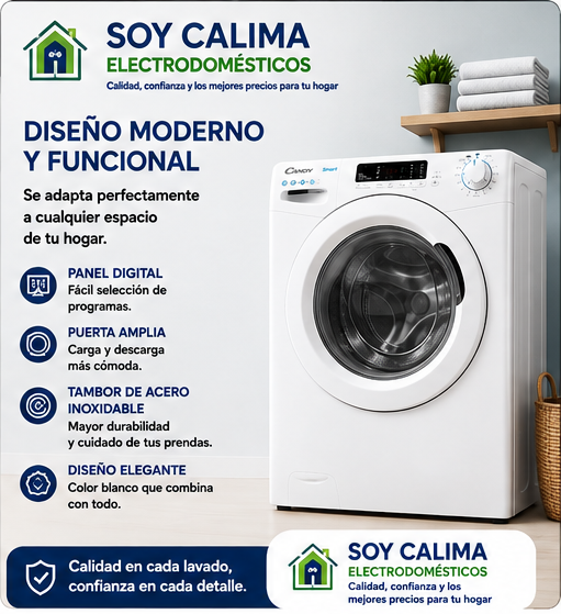 Lavadora Candy 8 KG CS1482DE/1S - Imagen 3
