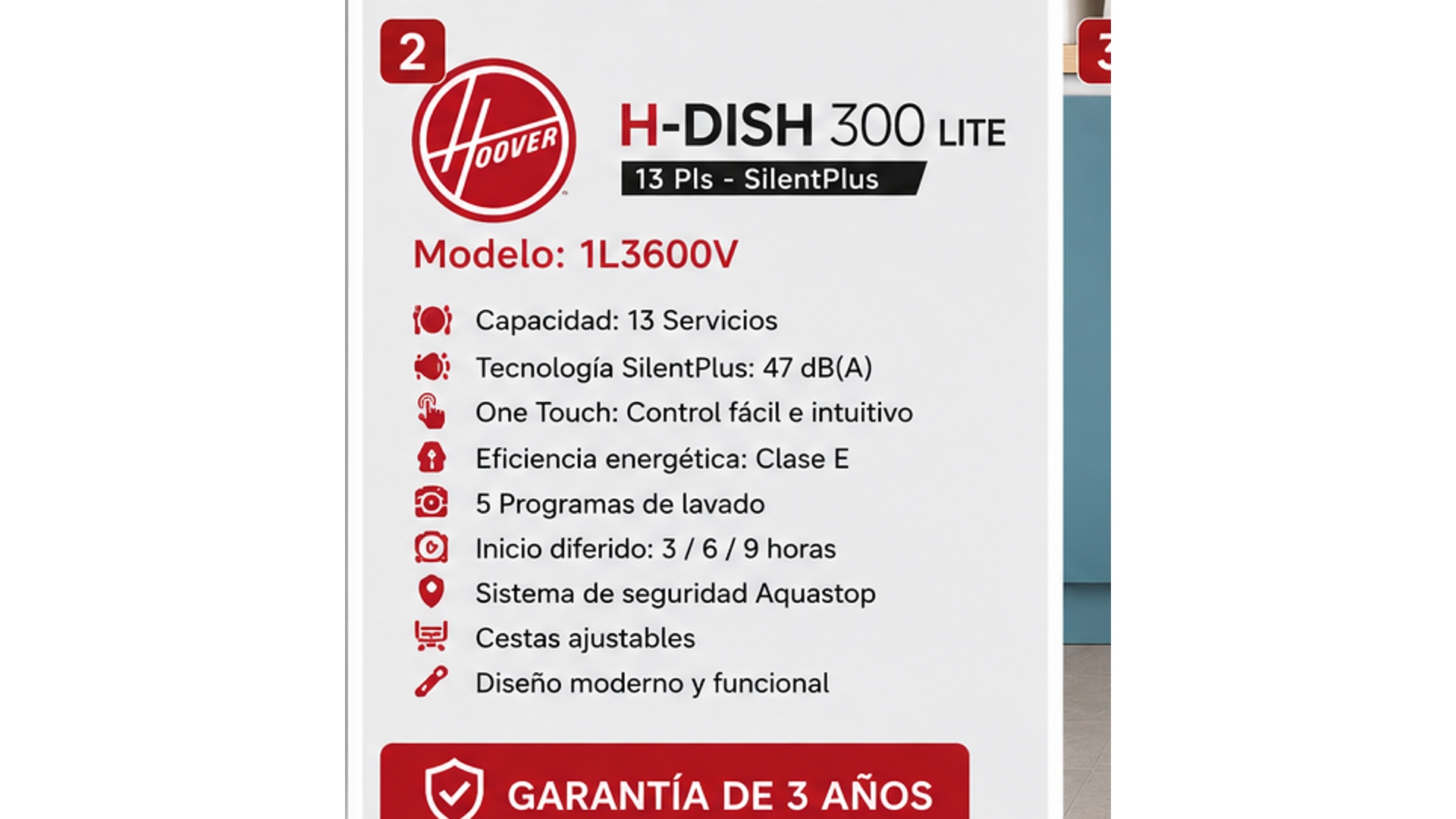 Johnson Lavavajillas 1L3600V - Imagen 2