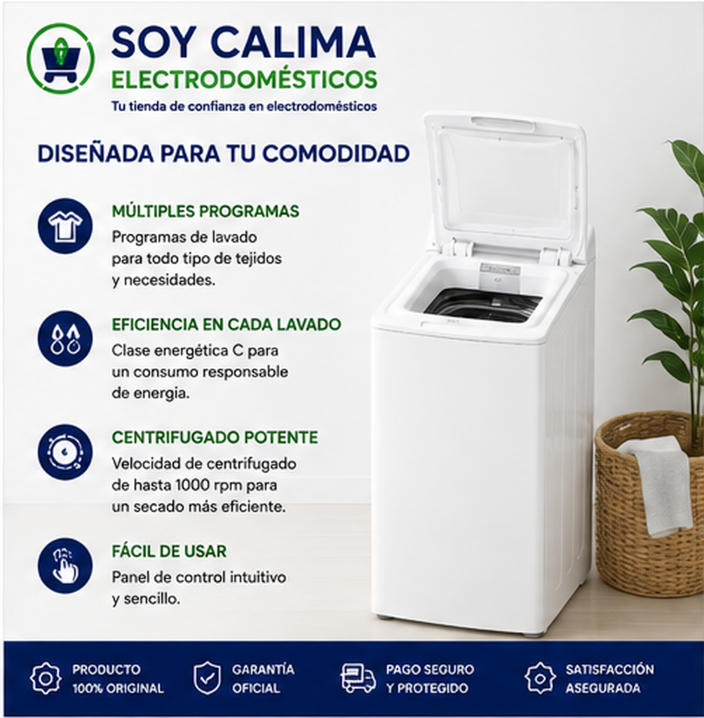 Lavadora de carga superior de 6,5 kg C - Imagen 2