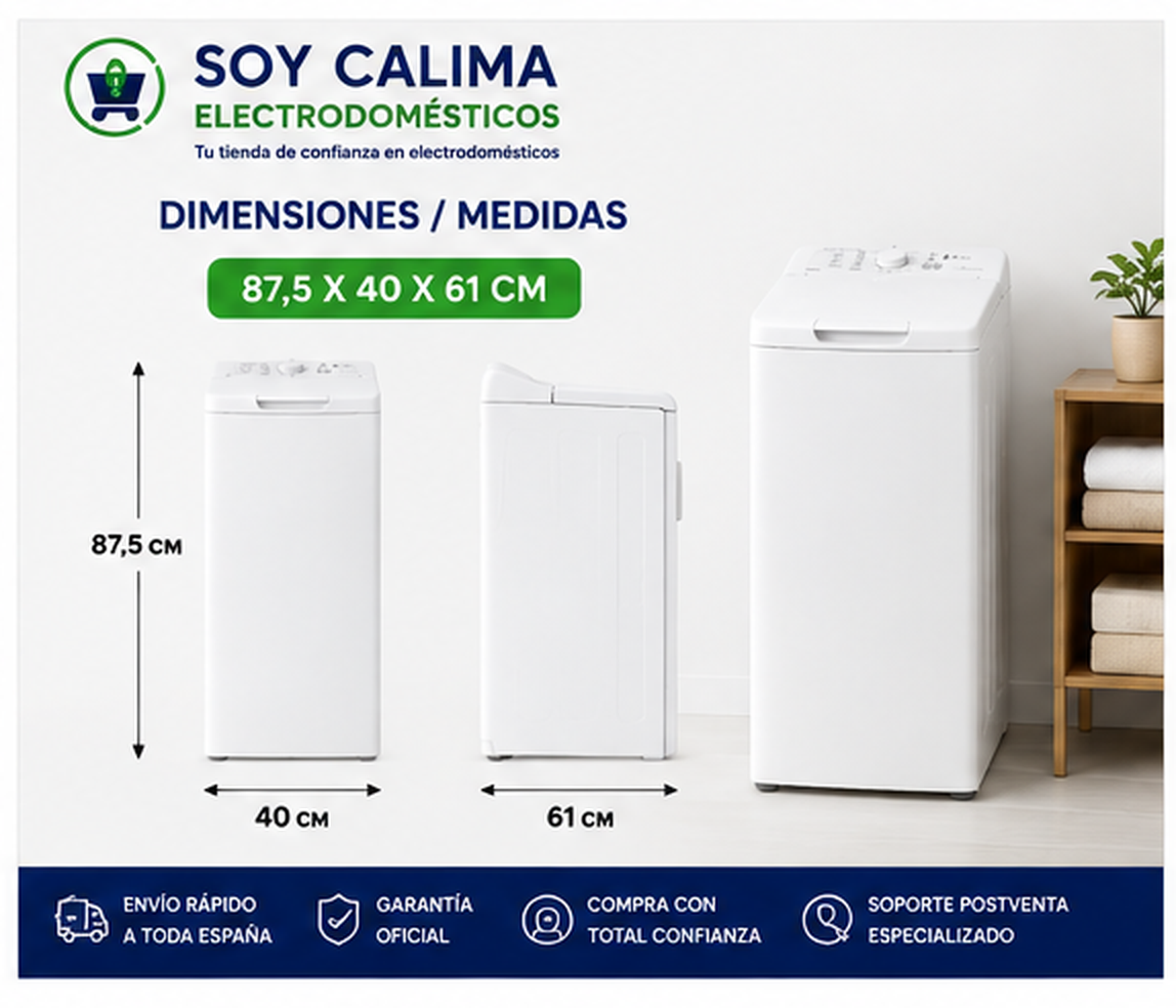 Lavadora de carga superior de 6,5 kg C - Imagen 5